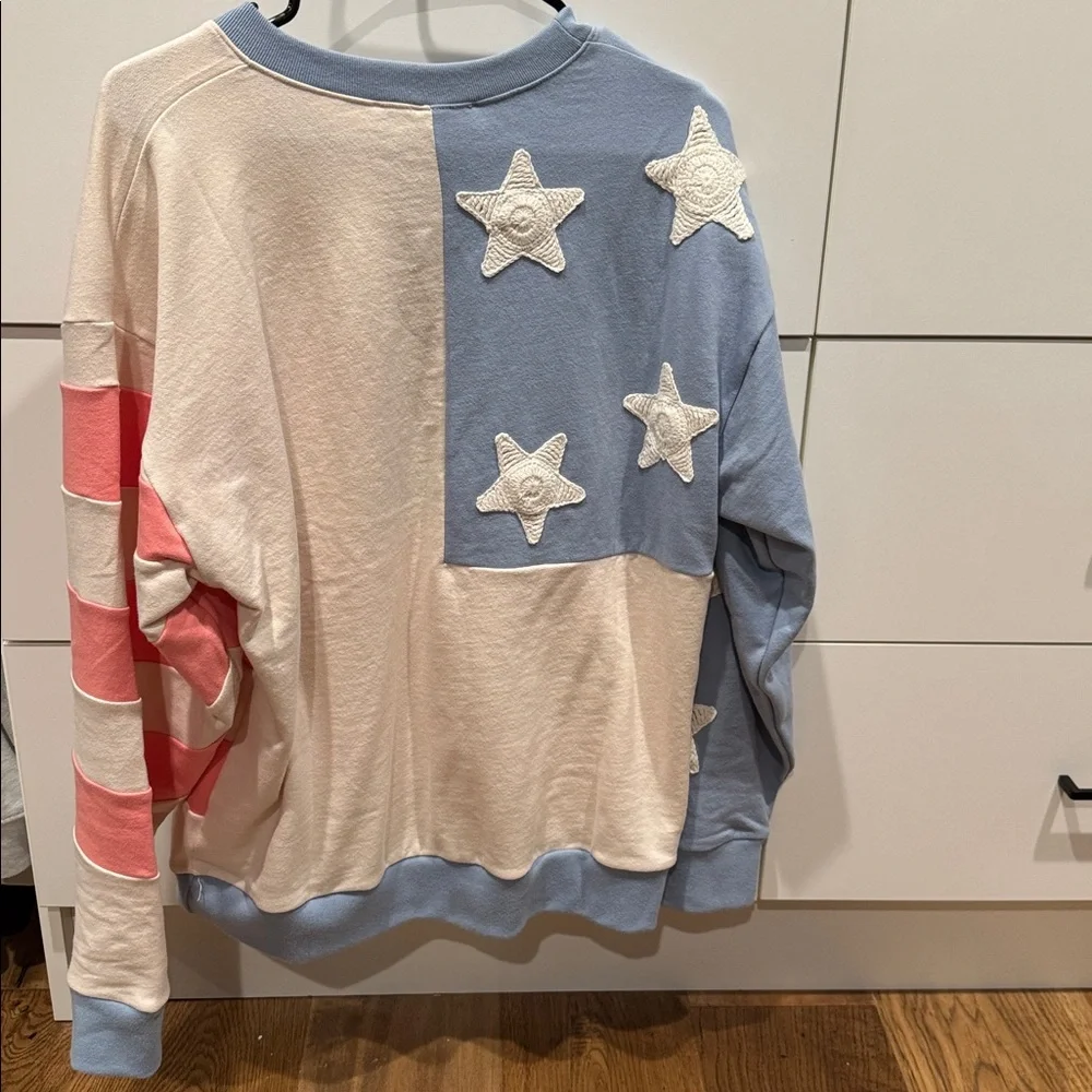 Tricia Fix flag Sweatshirt - Picture 3 of 5